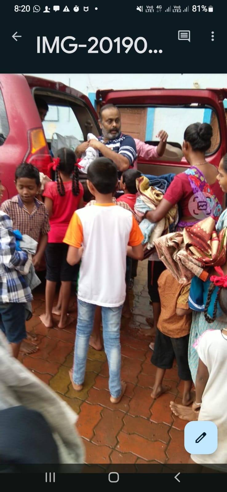 Blanket Distribution to Children at Dongri Adivasi Pada, Vasai